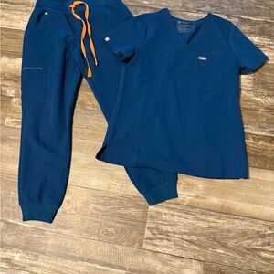 Figs Deep Reef Scrub Set - XS